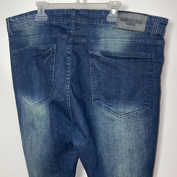 Sacred crown Mens Jeans - Picture 8 of 10